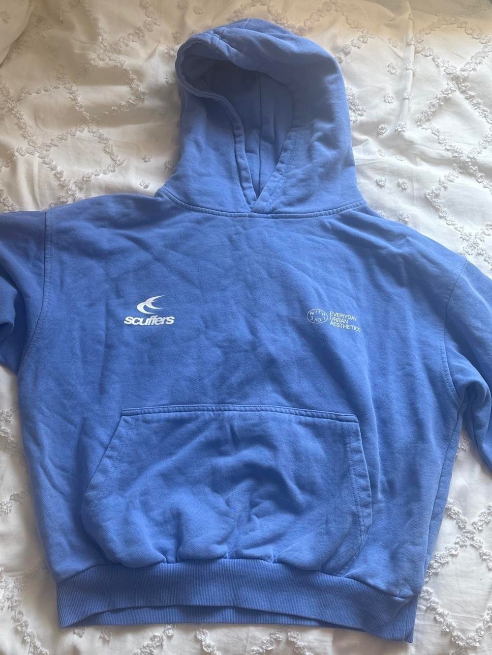 Scuffers Men's Blue Hoodie